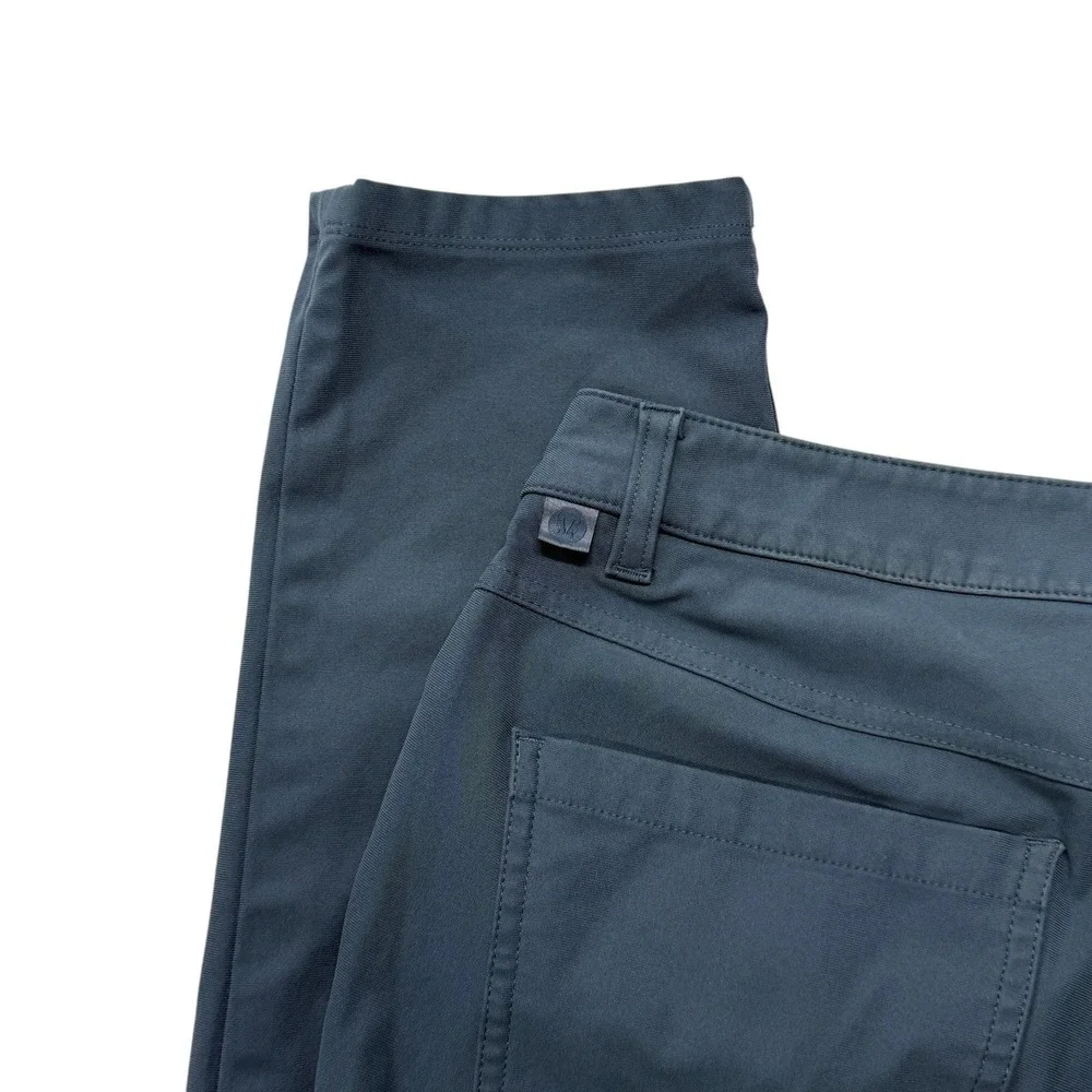 Lululemon Commission Pants Mens 32 x 30‎ Blue Gray Technical Chino Trousers